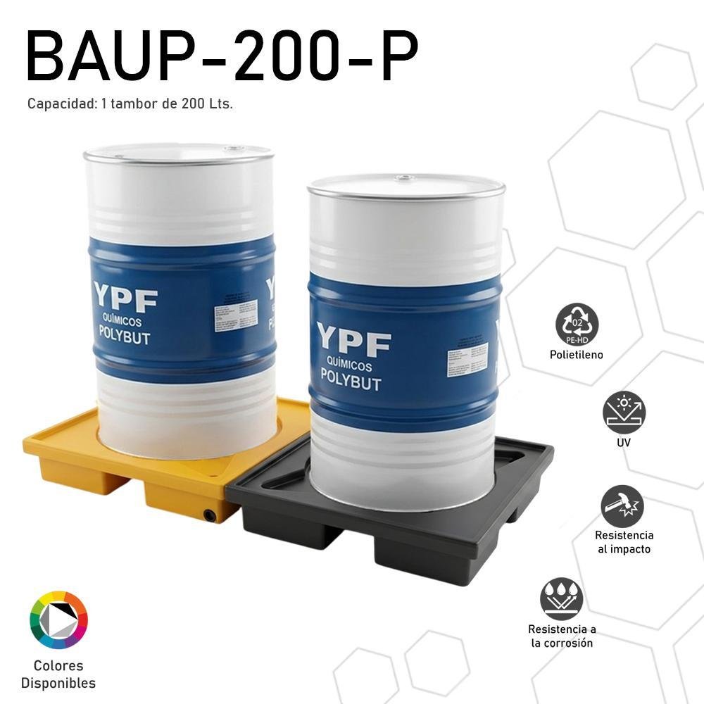 Batea antiderrame reforzada BAUP-200-P