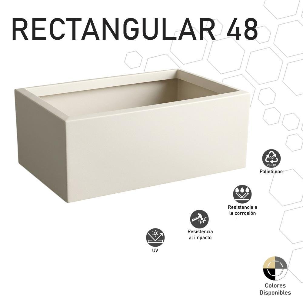 Maceta Rectangular 48 Universal Plastic