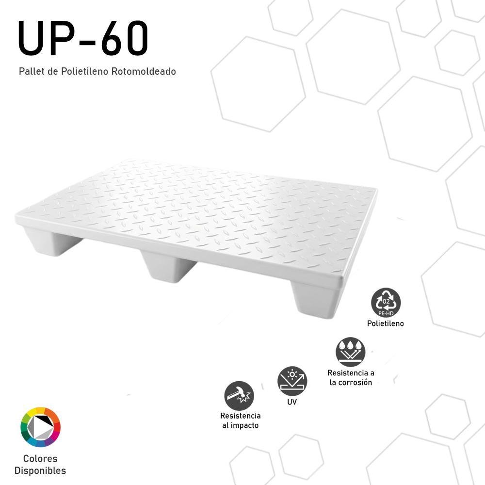 Pallet de polietileno rotomoldeado UP-60