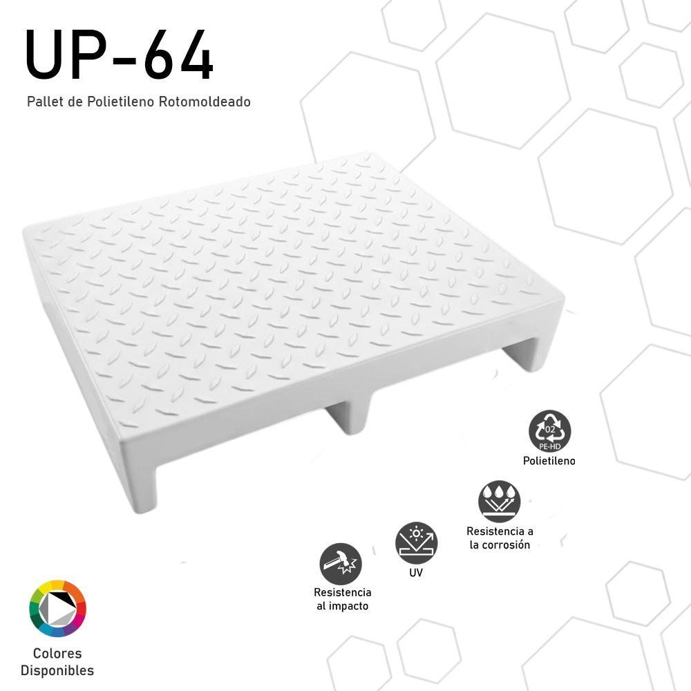Pallet de polietileno rotomoldeado UP-64