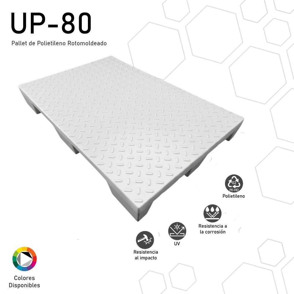 Pallet de polietileno rotomoldeado UP-80