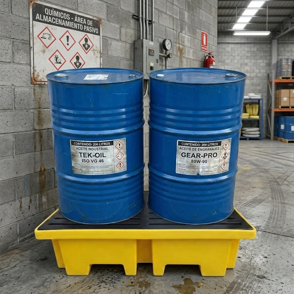 Batea antiderrame reforzada / 2 tambores - BAUP-400 - Imagen 2