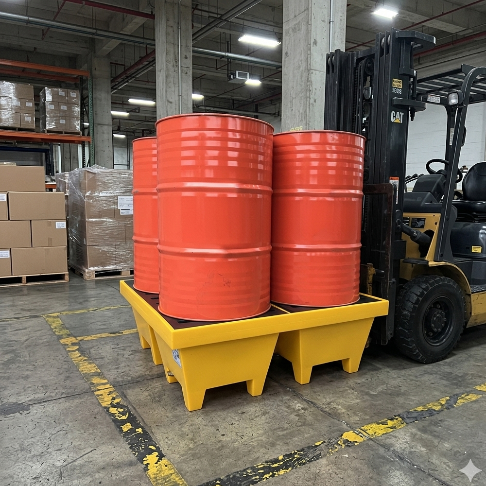 Batea antiderrame reforzada para 4 tambores / BAUP-800 - Imagen 3