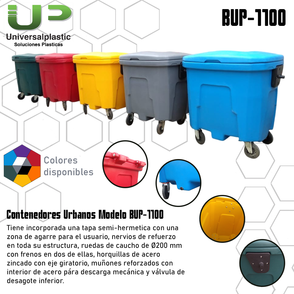 Contenedores Urbanos Modelo BUP-1100 - Imagen 2