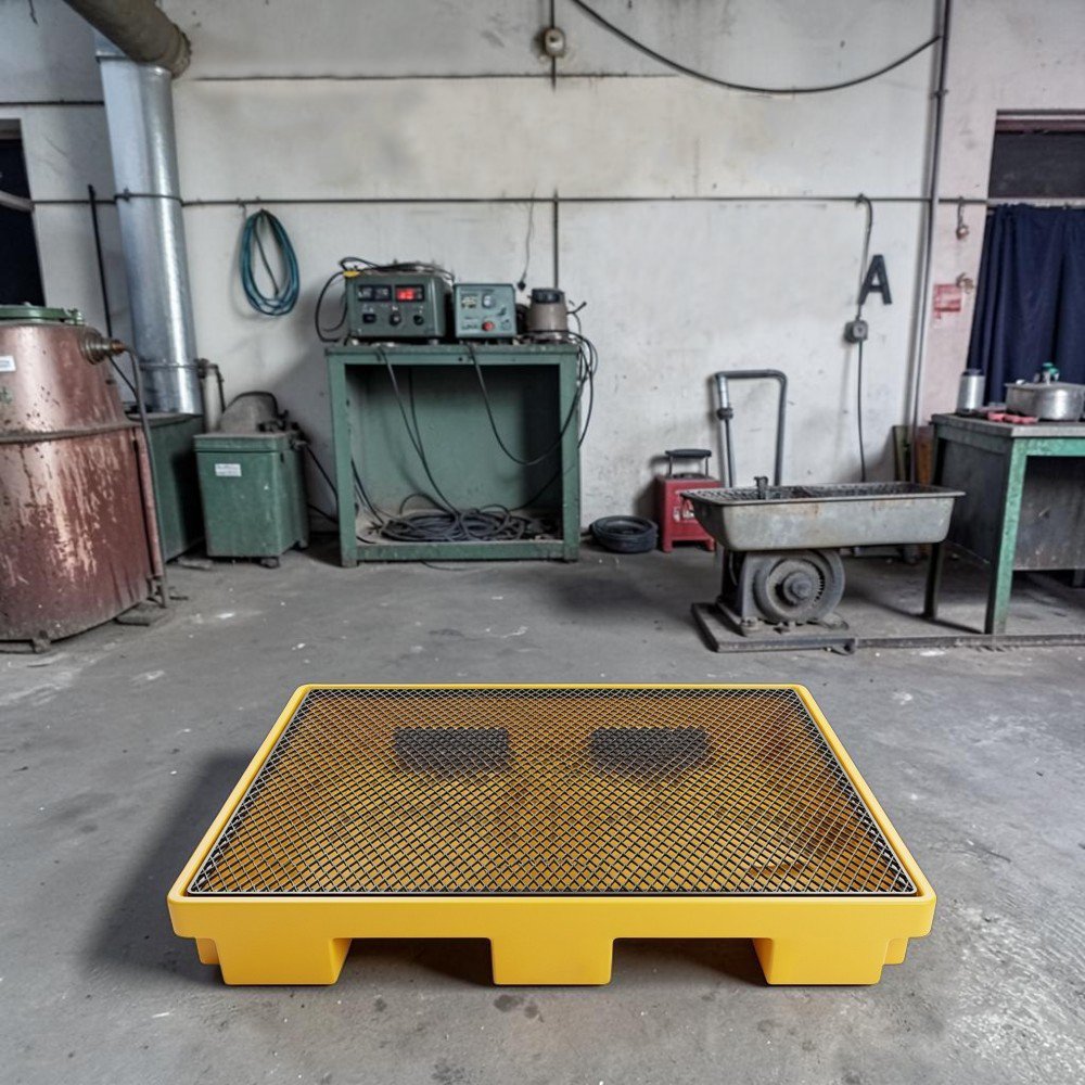 Pallet antiderrame reforzado para 2 tambores / BAUP-400-PM - Imagen 3