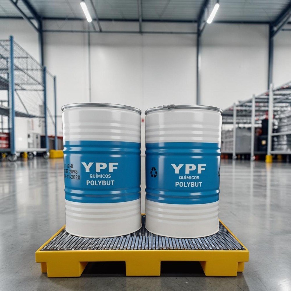 Pallet antiderrame reforzado para 2 tambores / BAUP-400-PM - Imagen 2