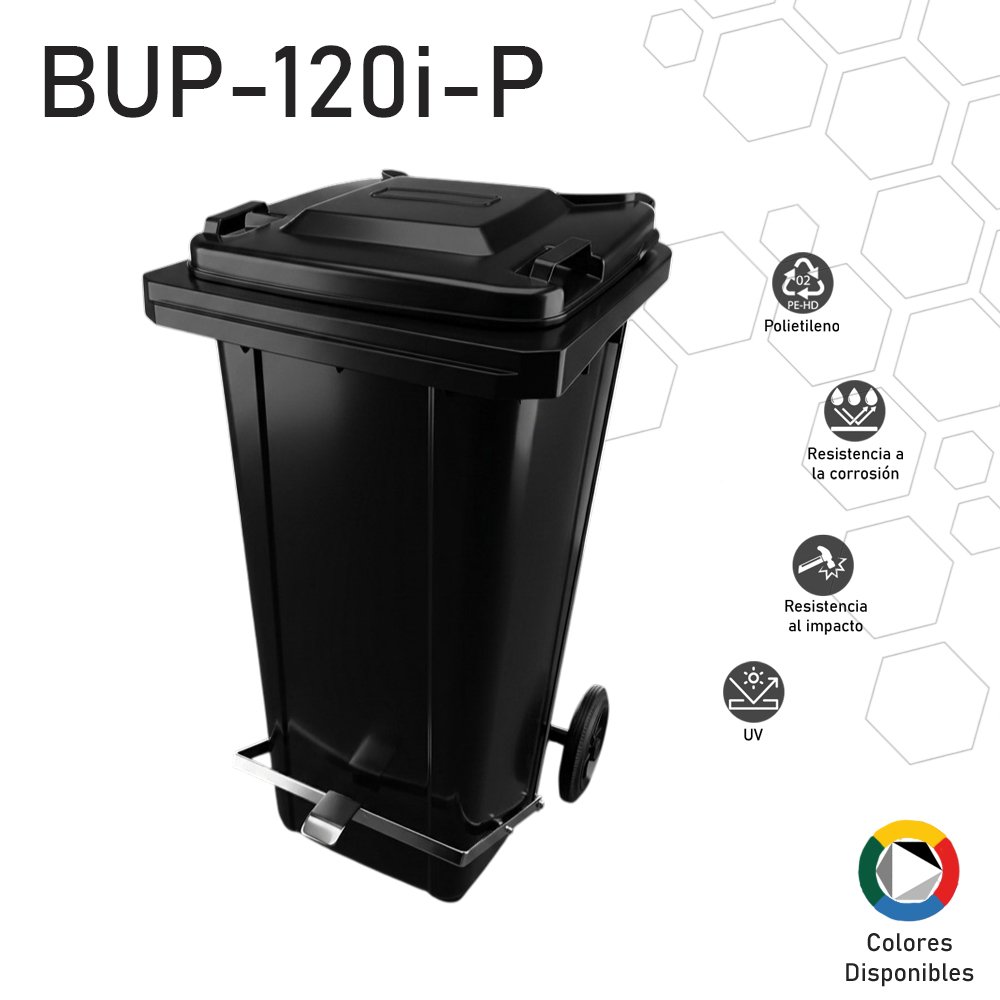 Contenedor BUP-120i-P / 120 lts. con pedal